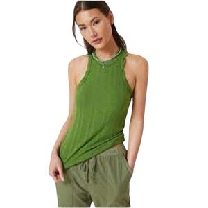 Anthropologie Pilcro ribbed sustainable tank